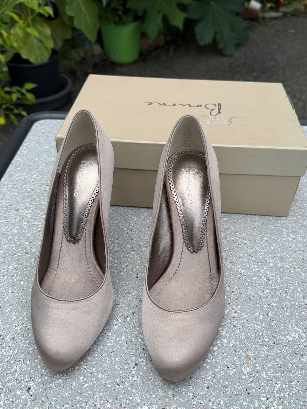 Bourne Women's Satin Pointed-Toe Pumps in Light Taupe